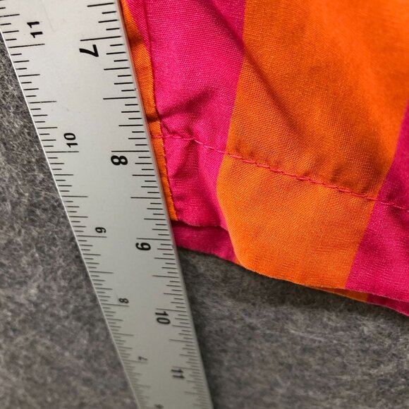 Reunion Outfitters Tencel Shorts Mens XL Pink Orange Stripe Lightweight Colorful - Picture 6 of 9